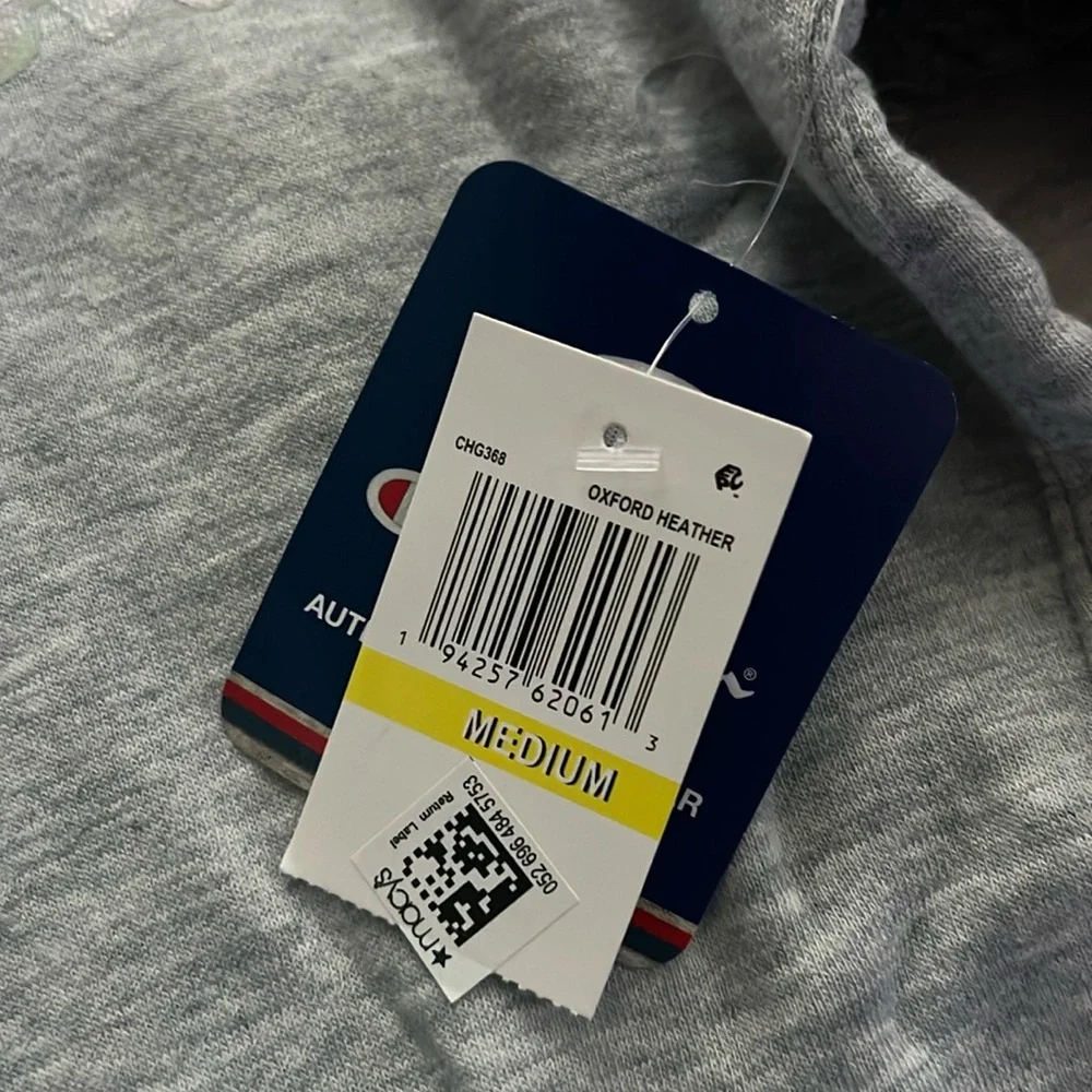 NWT Champion Iridescent Fleece Hoodie in Oxford Heather Size M New w/Tag
